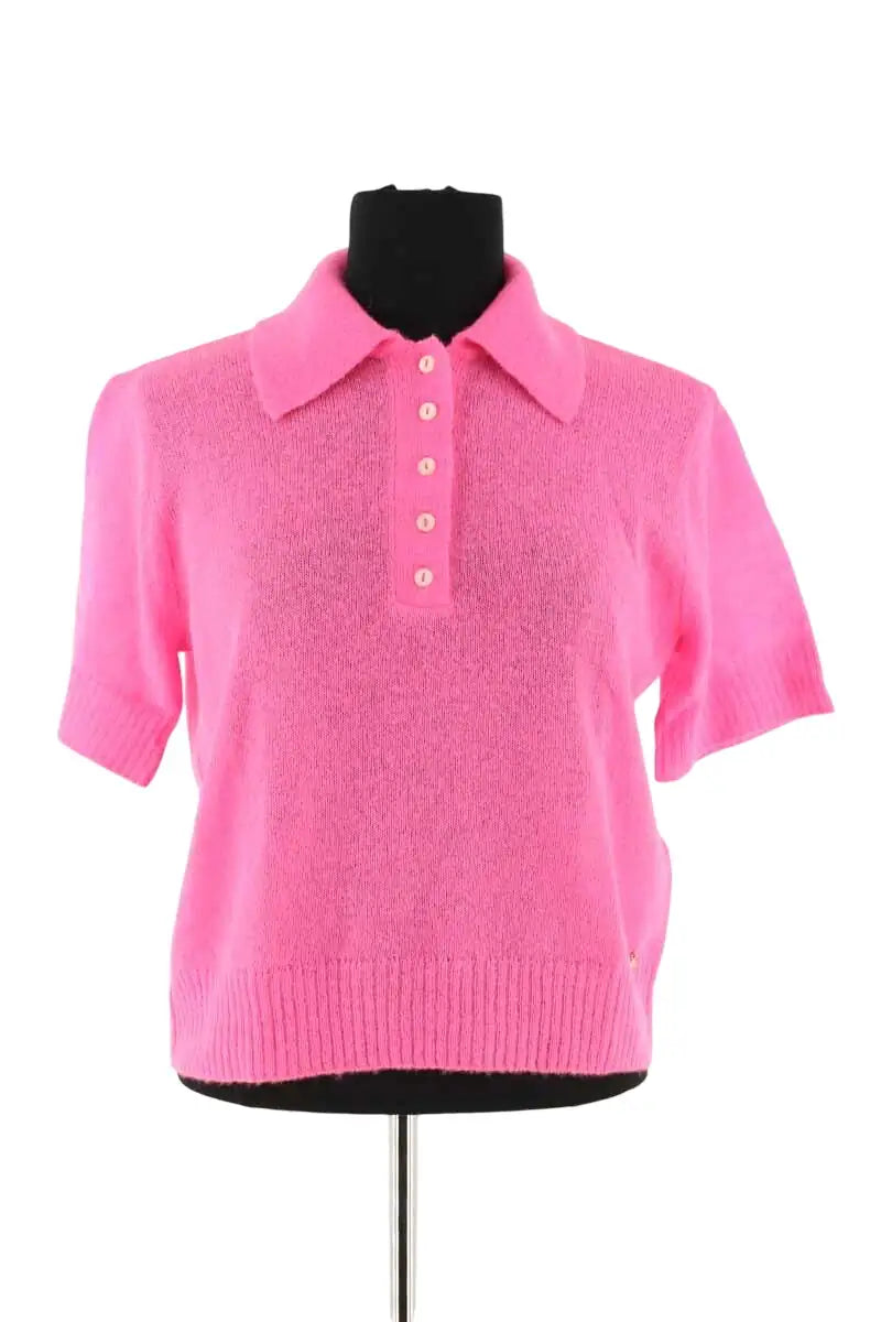 Pull Des Petits Hauts Cowboy Rose en Laine, taille S - Seconde Main