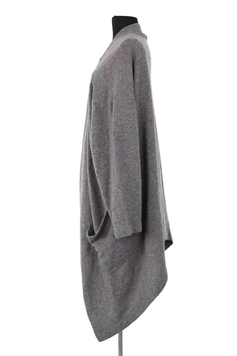 Cardigan Yohji Yamamoto Gris en Laine