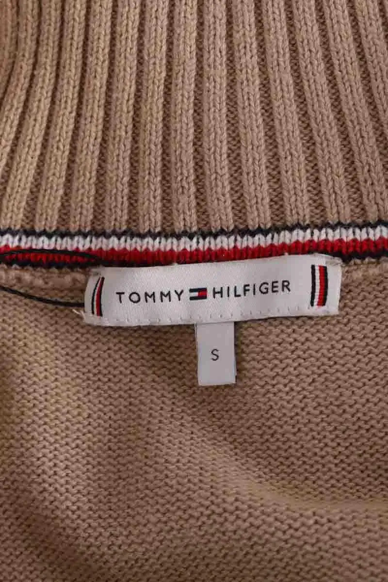 Pull Tommy Hilfiger Camel en Laine