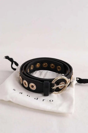 Ceinture en cuir Sandro Noir en Cuir