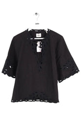 T-shirt Isabel Marant Noir en Coton, taille M - Seconde Main