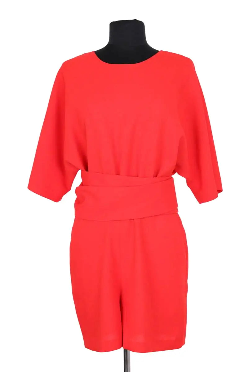 Combishort Ba&Sh Rouge en Synthétique, taille S - Seconde Main