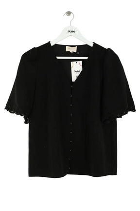 Blouse Sézane Noir en Synthétique, taille S - Seconde Main