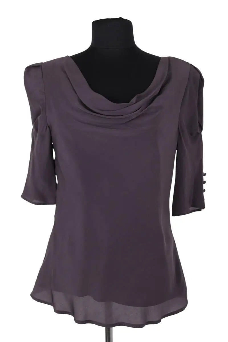 Blouse Paul & Joe Anthracite en Soie, taille S - Seconde Main