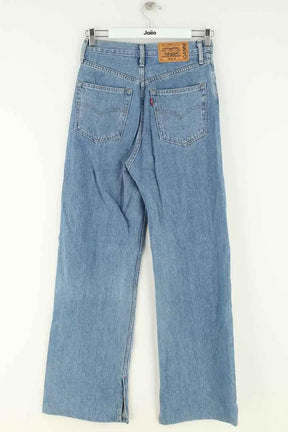 Jean large W26 L31 Ganni Bleu en Coton