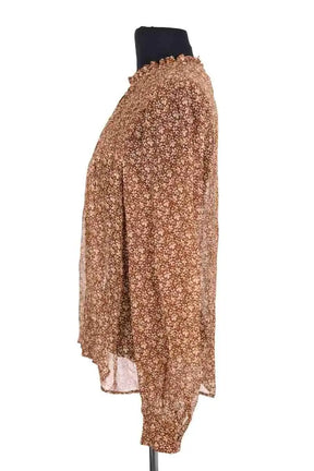 Blouse Sézane Marron en Viscose