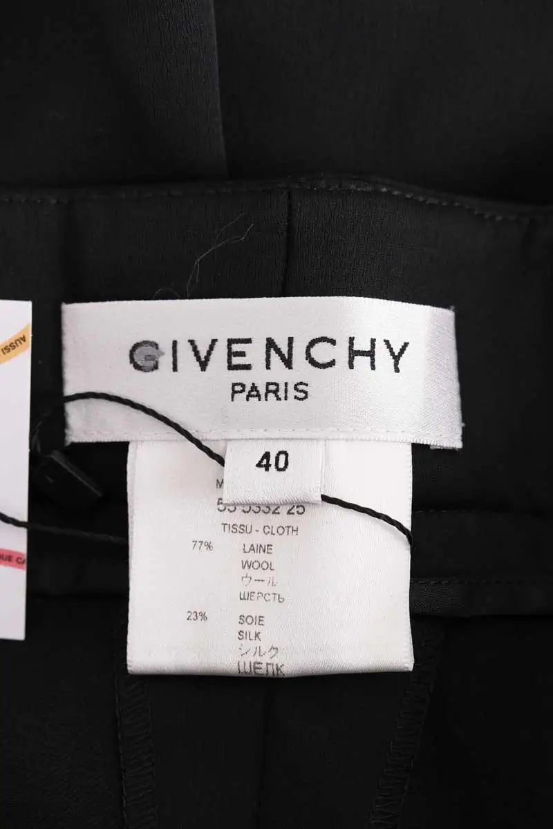 Pantalon Givenchy Noir en Laine