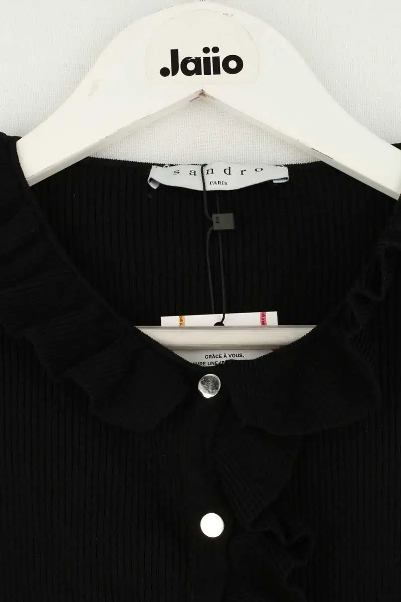 T-shirt Sandro Noir en Viscose
