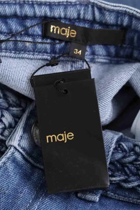 Jean bootcut Maje Bleu en Coton