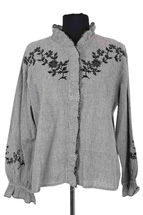 Blouse Soeur Gris en Coton, taille S - Seconde Main