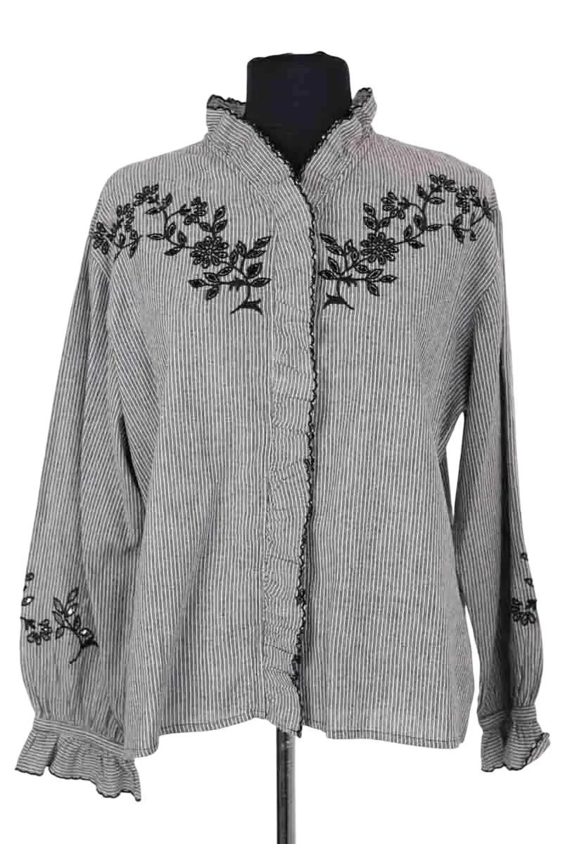 Blouse Soeur Gris en Coton, taille S - Seconde Main