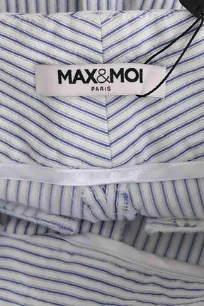 Pantalon slim Max & Moi Blanc en Coton