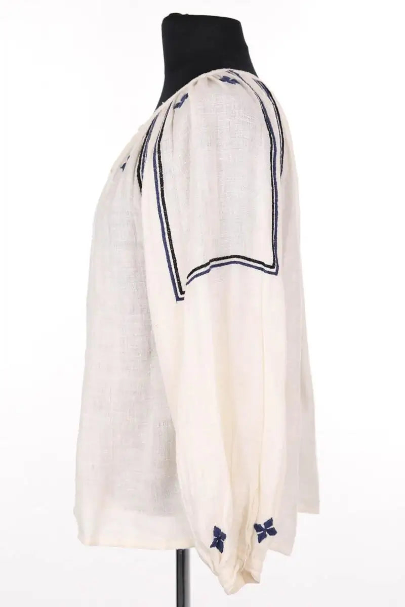 Blouse Soeur Ecru en Soie