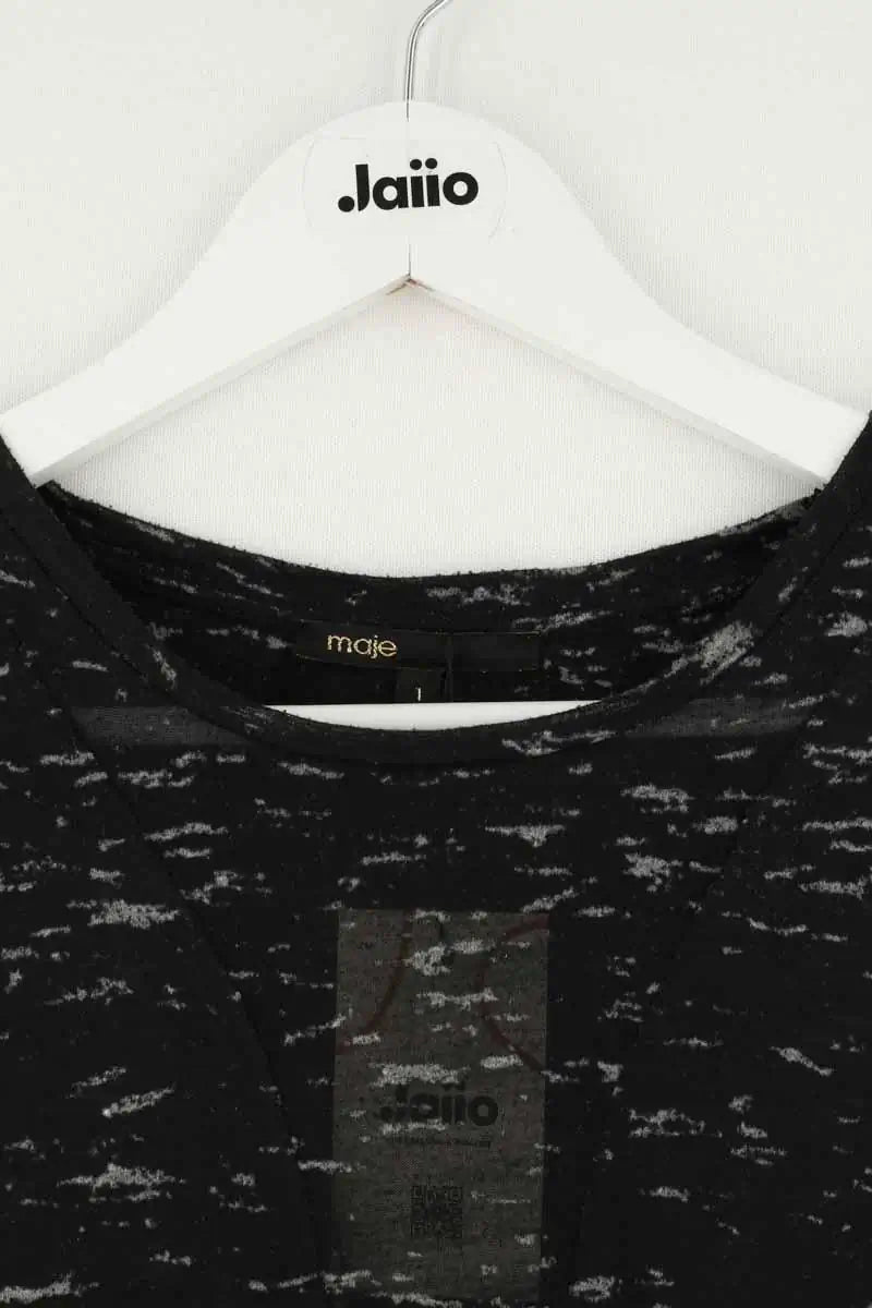 Top sans manche Maje Noir en Synthétique