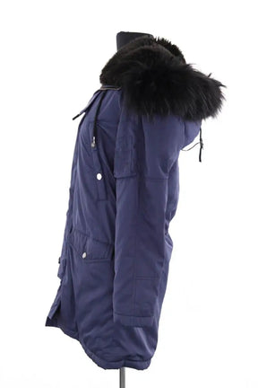 Parka The Kooples Bleu en Synthétique