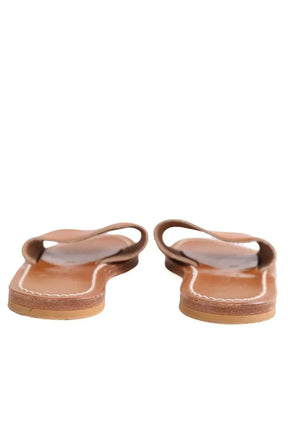 Espadrilles K.Jacques Camel en Cuir