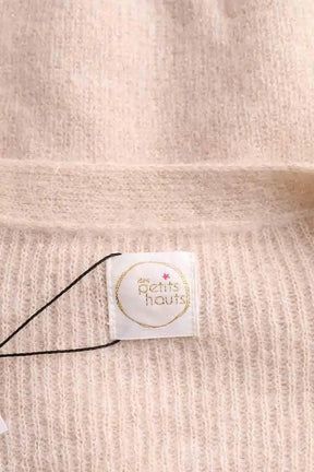 Cardigan Des Petits Hauts Beige en Laine