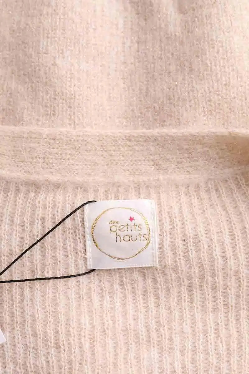 Cardigan Des Petits Hauts Beige en Laine