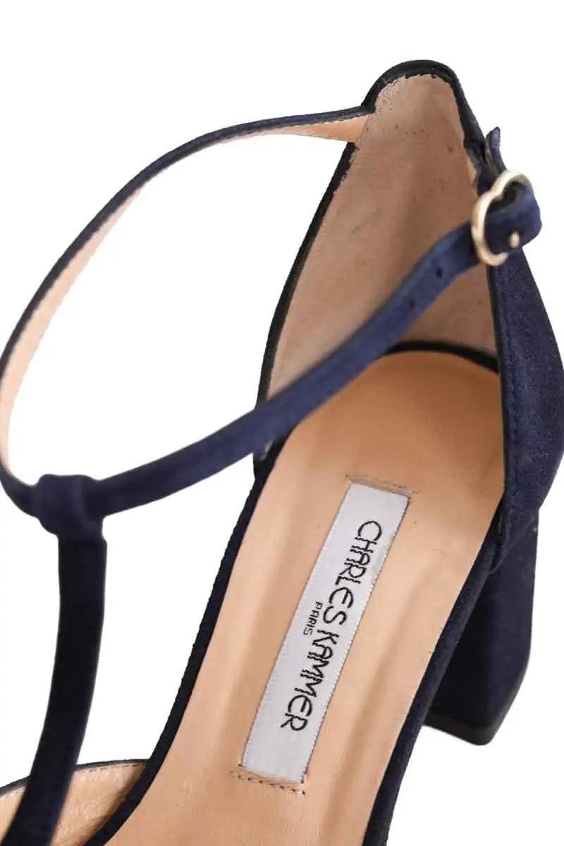 Talons Charles Kammer Bleu en Daim