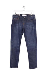 Jean droit Iro Bleu en Coton, taille L - Seconde Main