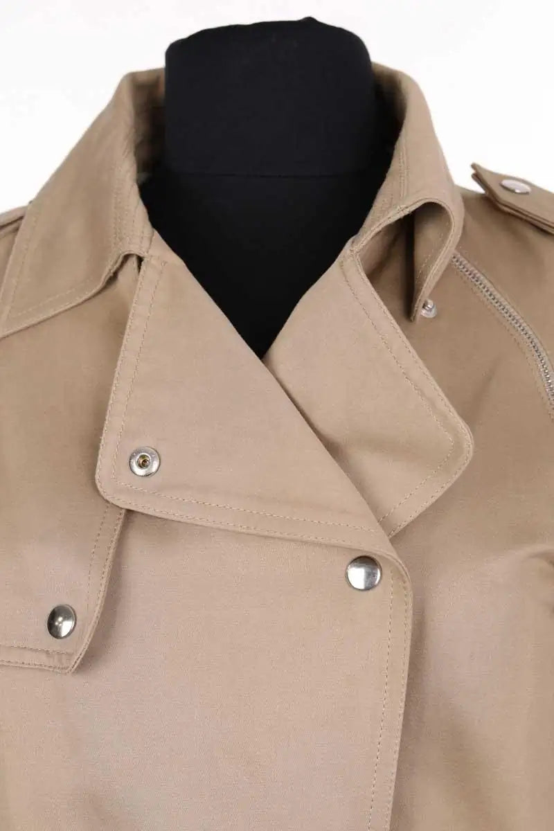 Trench-coat Sandro Beige en Synthétique