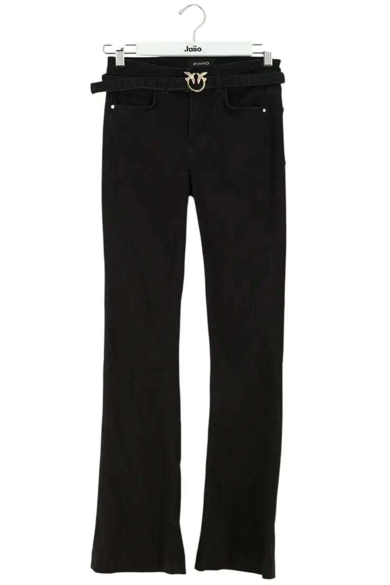 Jean droit Pinko Noir en Coton, taille XS - Seconde Main