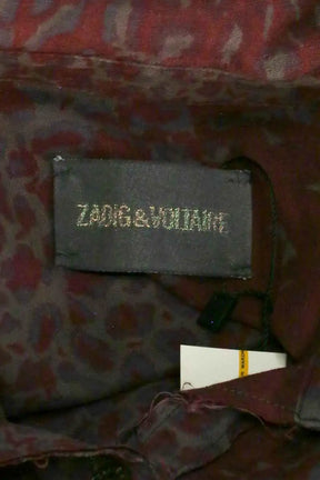 Robe Zadig & Voltaire Bordeaux en Coton