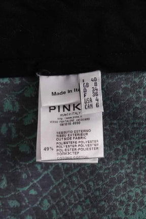 Pantalon droit Pinko Vert en Synthétique
