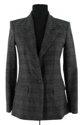 Blazer Maje Anthracite en Synthétique, taille S - Seconde Main