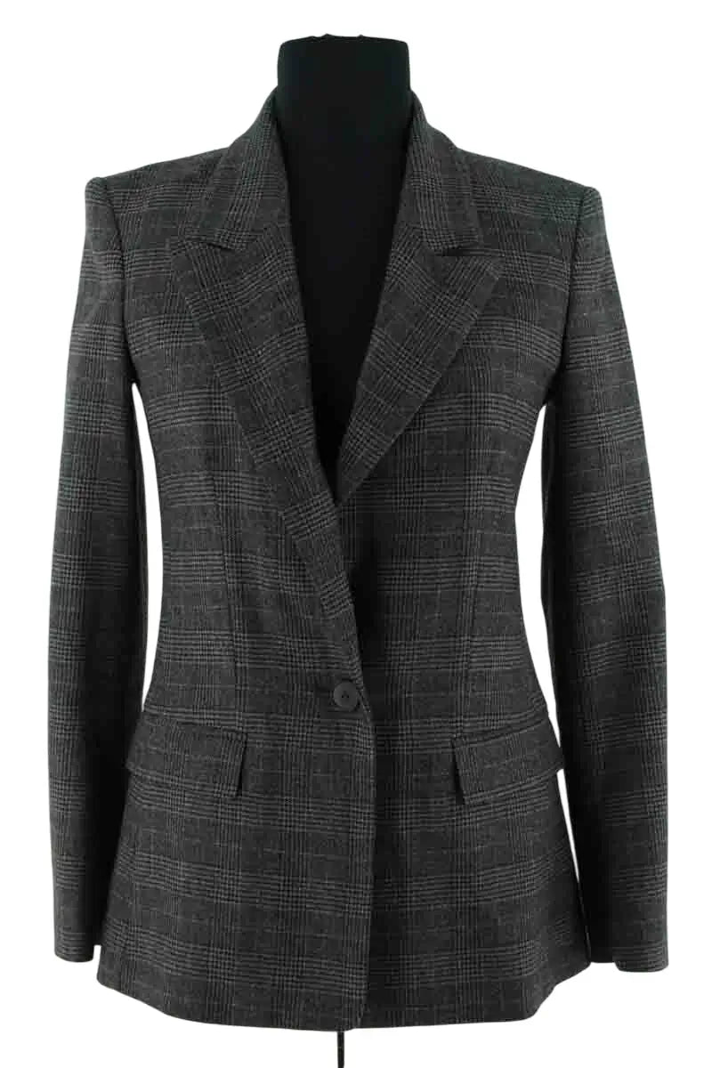 Blazer Maje Anthracite en Synthétique, taille S - Seconde Main