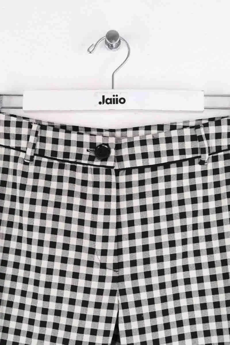 Pantalon droit Marella Noir en Coton
