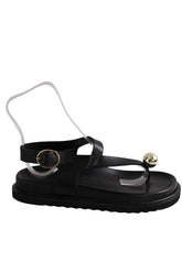Mules Souliers Martinez Noir en Cuir, taille 38 - Seconde Main