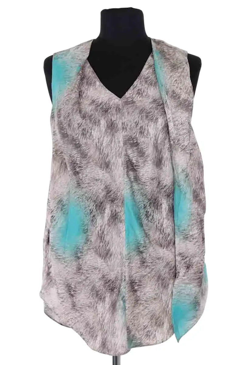 Blouse Carven Multicolore en Soie, taille L - Seconde Main