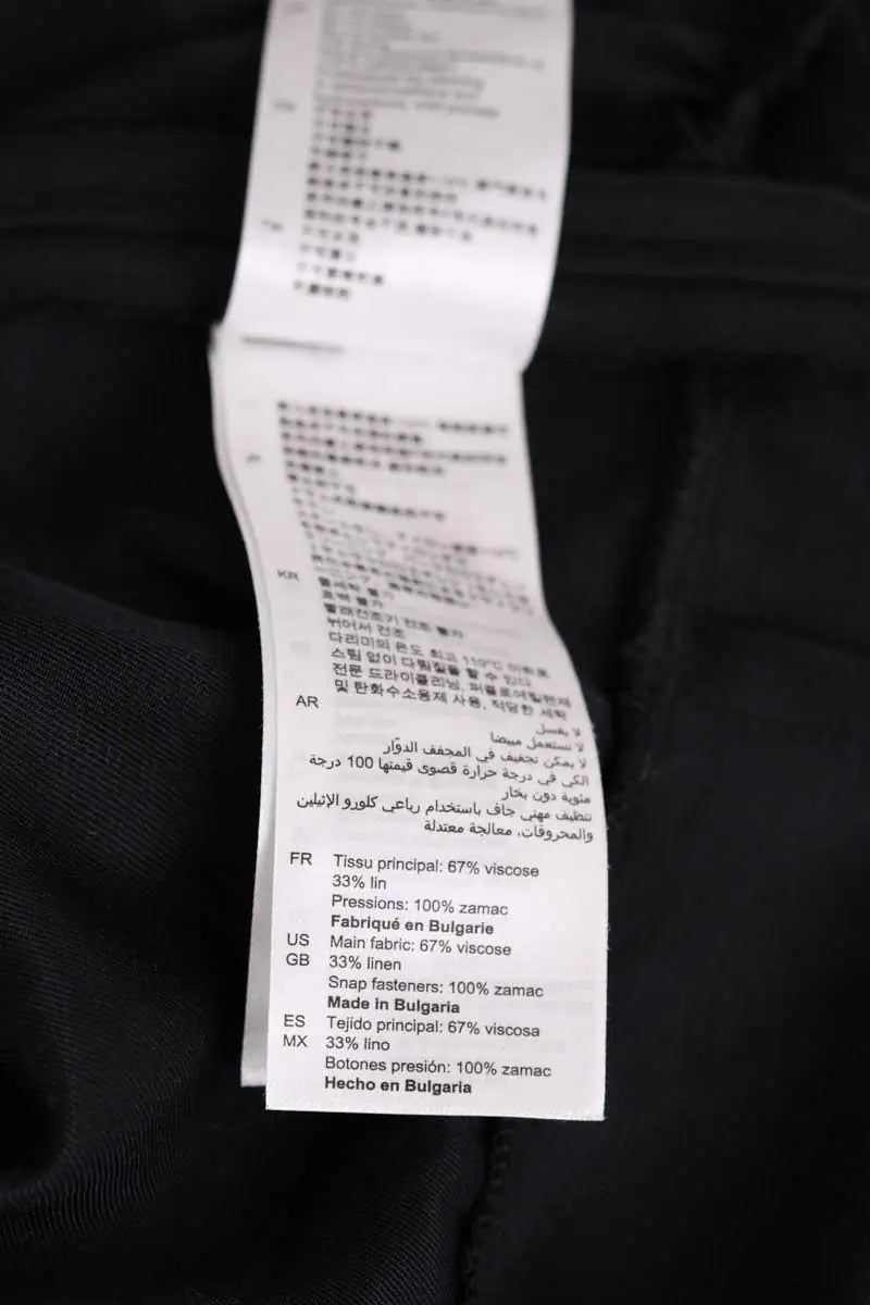 Robe Sandro Noir en Viscose