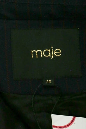 Blazer Maje Marine en Laine