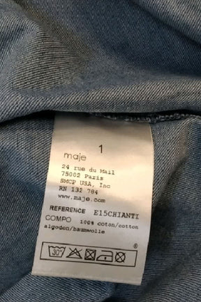 Chemise Maje  Bleu