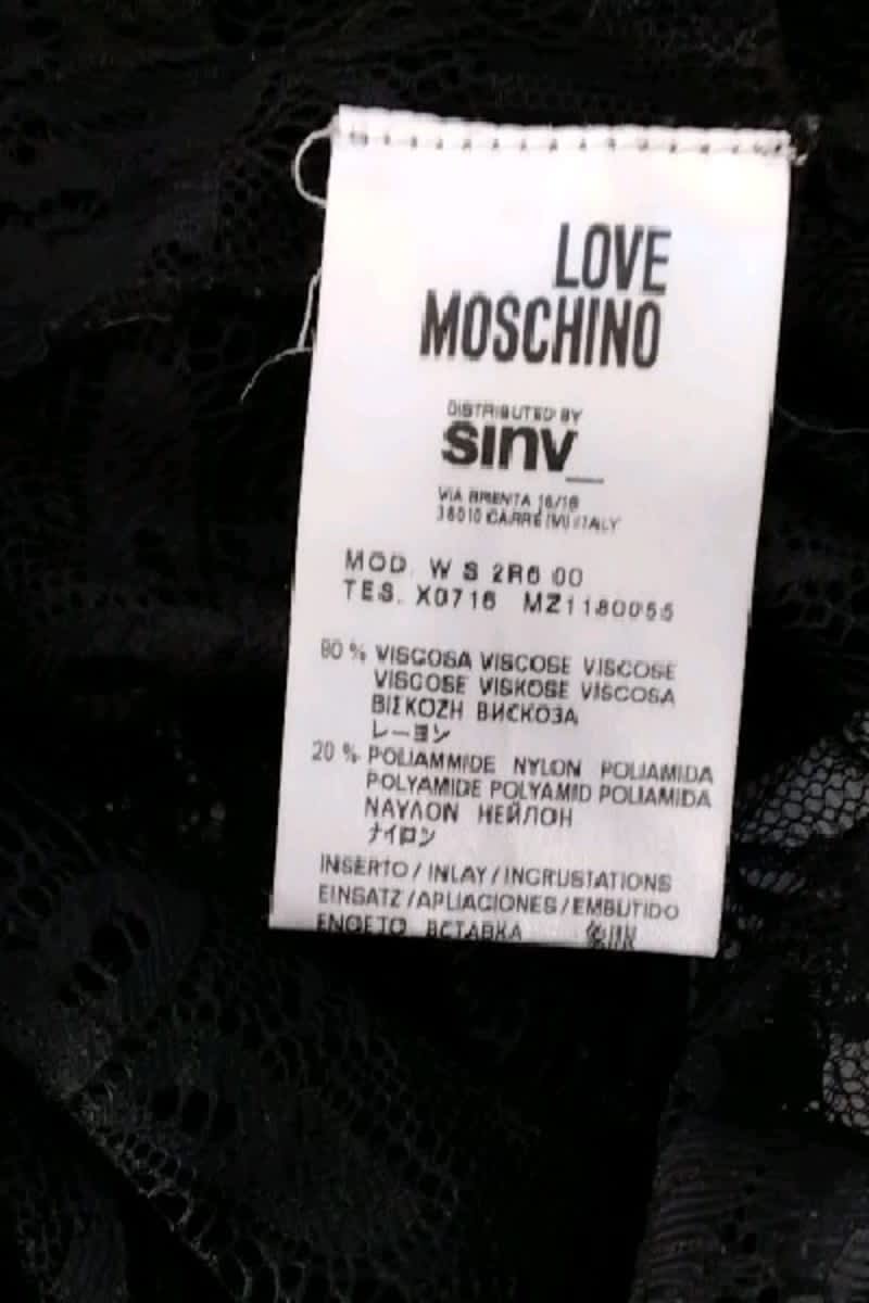 Top sans manche Moschino  Noir