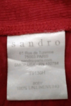 T-shirt Sandro  Rouge