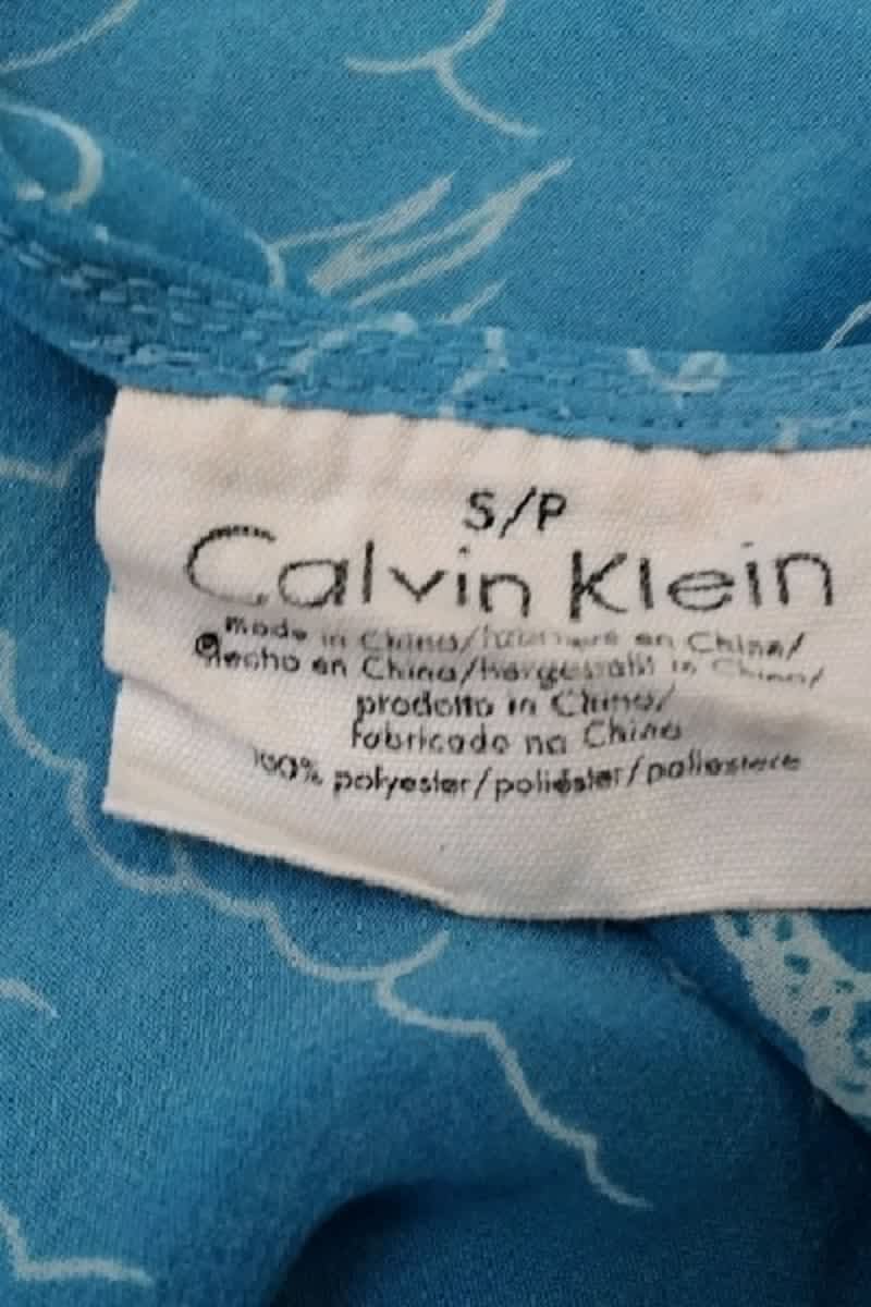 Top sans manche Calvin Klein  Bleu