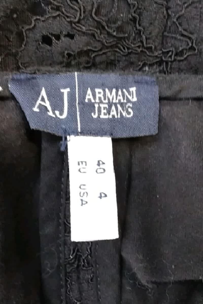 Top sans manche Armani  Noir