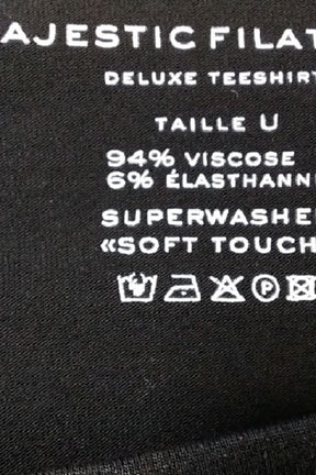 Top sans manche Majestic Filatures  Noir