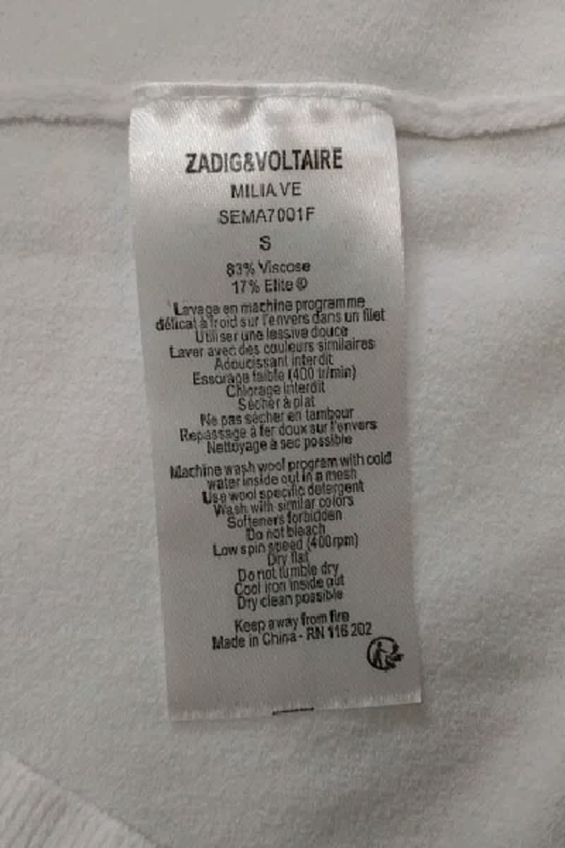Top sans manche Zadig & Voltaire  Blanc