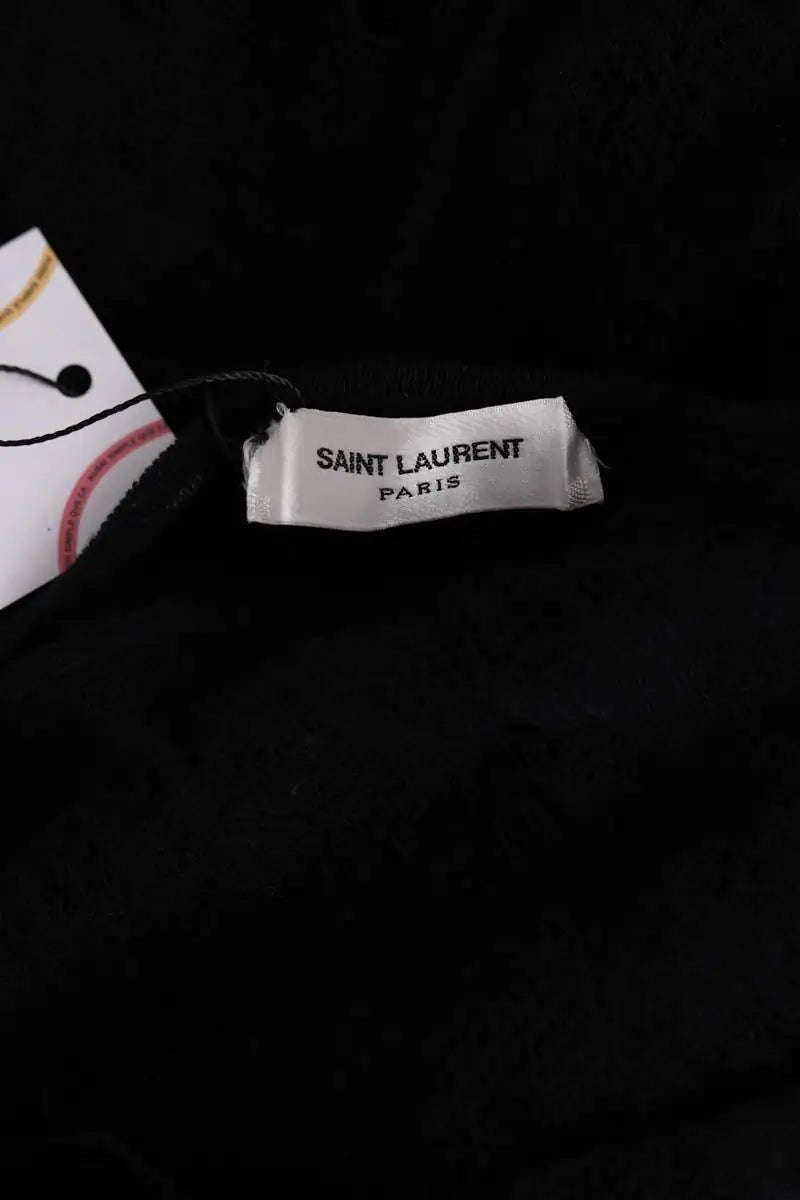 Combinaison Saint Laurent Noir en Coton