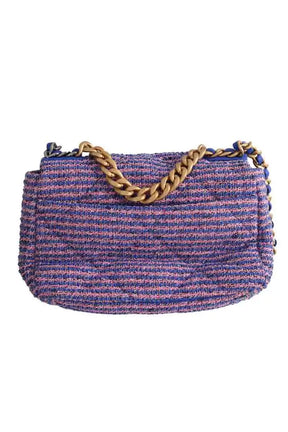 Sac à bandoulière Chanel Chanel 19 Rose en Tweed