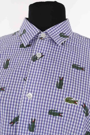 Chemise Lacoste Bleu en Coton