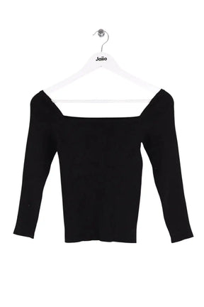 Top Mirae Paris Charlotte Noir en Viscose, taille S - Seconde Main