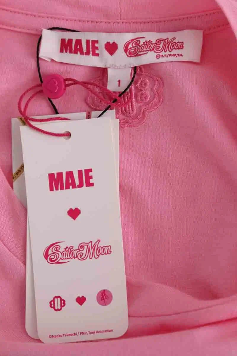 T-shirt Maje Rose en Coton