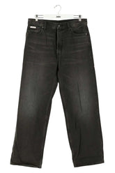 Jean droit W33 L32 Calvin Klein Noir en Coton, taille L - Seconde Main