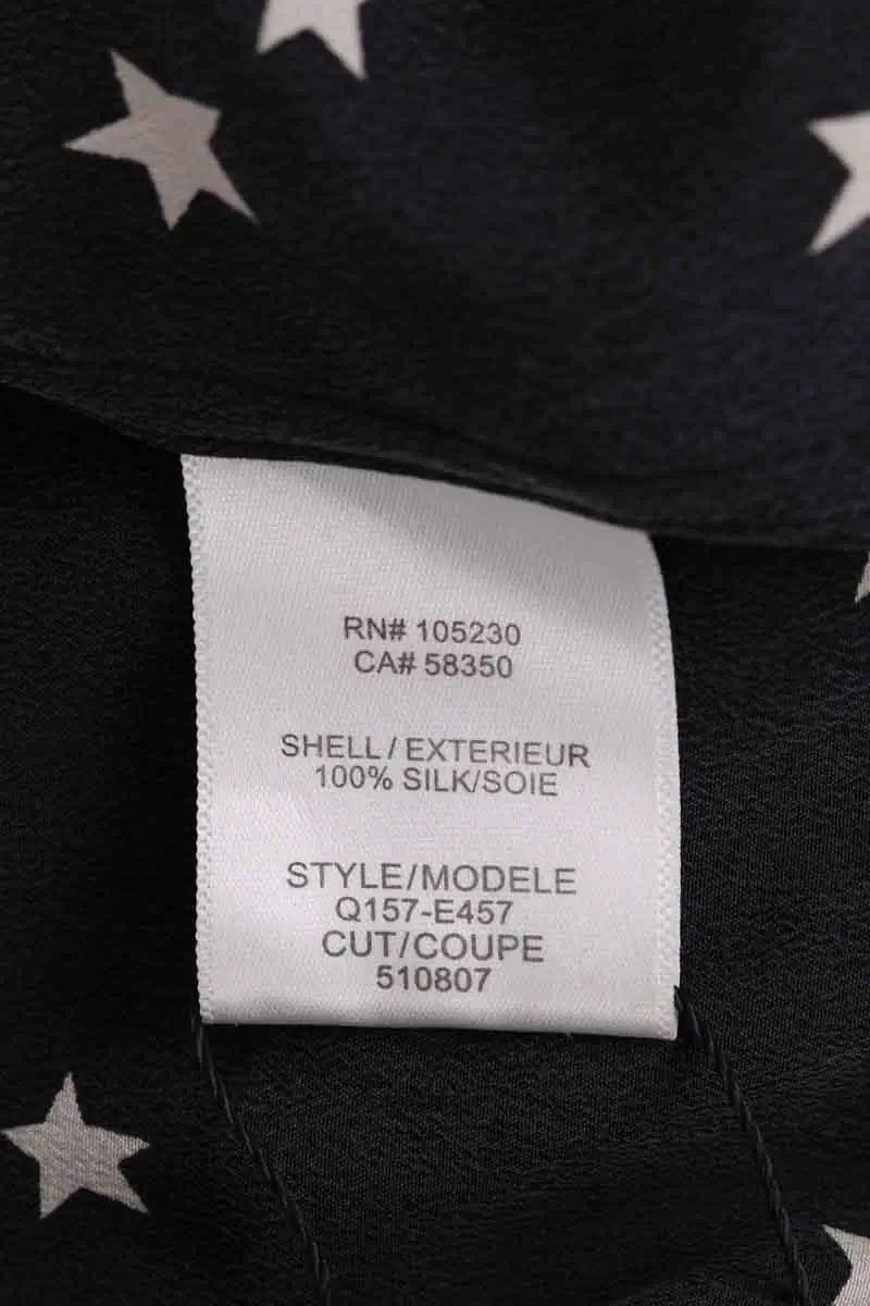 Chemise Equipment Noir en Soie