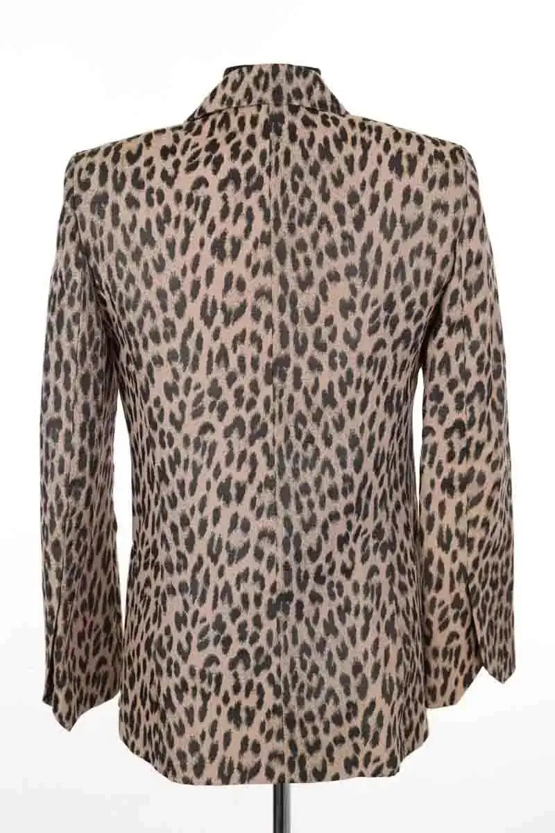 Blazer Zadig & Voltaire Visko Jac Leo Camel en Synthétique